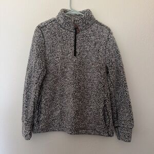 Weatherproof Gray Sherpa Turtleneck Sweater